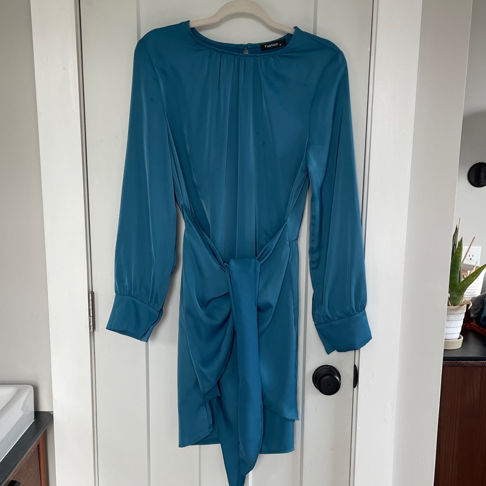 Blue Tie Dress